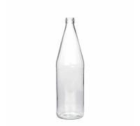 Flacon universel 750 ml en forme de carotte, verre, ouverture : PP 28