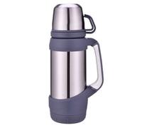 Flacons À Vide Thermoses En Acier Inoxydable 1.2l 1l Grande Taille En Plein Air Voyage Tasse Thermos Bouteille Thermique Café, Argent 1200ml Argenté
