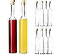 Flacons pour teintures - lot de 8 - 500 ml par flacon - avec bouchon - ouverture Fi19 (19 mm)