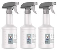 Flacons pulvérisateurs en plastique de 473 ml (16 oz) pour solutions de nettoyage, lot de 3