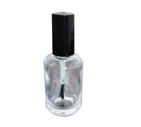 Flacons vides en verre transparent rechargeables avec bouchon pinceau, flacons de vernis à ongles, maquillage, échantillon cosmétique, tube de vernis à ongles pastel