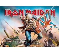 Flagline Affiche en tissu LPGI Iron Maiden Trooper 101,6 x 76,2 cm - Musique rock - Thème musique rock - Salle à manger, Chambre à coucher, Cuisine