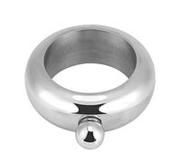 Flagon, Flasque en Forme de Bracelet en Acier Inoxydable 304 avec Couvercle en Cuivre de qualité Alimentaire, Flasque de Bouteille D'eau Portable avec Entonnoir pour (Couleur de
