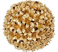Flair Flower Boule de buis Artificielle dorée - 12 cm - Décoration de fête - Décoration de Table - Décoration de Table - Plante Artificielle - Décoration de Mariage - Nouvel an