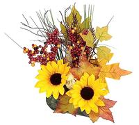 Flair Flower Fleurs artificielles en Forme de Tournesol sur Pierre - Décoration d'automne - Décoration d'automne - Décoration de Table