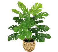 Flair Flower Plante Artificielle en Pot Plante feuillue Splitphilo Plante Monstera Fleurs en Soie Plante décorative Plante Verte Plante en Soie Plante d'intérieur Fleur Artificielle Décoration Plante