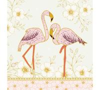 Flamants-Roses - Carte Postale 3 Volets Avec Enveloppe