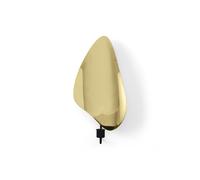 Flambeau Applique Murale H34 Noir/ Laiton Poli