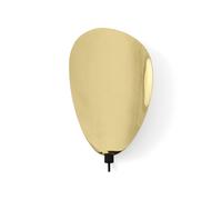 Audo Copenhagen Bougeoir mur Flambeau 40 cm Laiton poli en noir