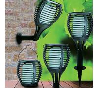 Flambeau de lampe solaire V-tac VT-719 avec flamme mobile et détecteur du crépuscule - énergie solaire