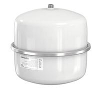 Flamco Contra-Flex Vase d'expansion blanc 25 litres / 1.5 [3bar], Vase d'expansion à membrane fixe pour les installations en circuit fermé et la climatisation, le refroidissement et le chauffage 26233