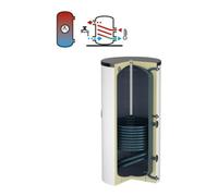 Flamco Flamco Chauffe-eau de stockage Duo 200 l, blanc, avec isolation Quantité:1