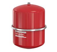 Flamco Flexcon Premium 25 Litres 2,5/6 Bar Vase d'Expansion à Membrane Fixe pour Installations en Circuit Fermé et de Chauffage de Climatisation et de Réfrigération, Rouge, Garantie de 15 ans 16952