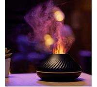 Flame Aroma Diffuseur d'huiles essentielles humidificateur 7 Couleurs de Flamme, pour la Maison, la Chambre, Le Yoga, Le Bureau, a