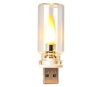 Flame Light Small - Warm Realistic LED, Flame Candle Ambient, Lamp Glowing | Wall Light Plug In Flame Light Small Warm Realistic LED Flame Candle A Home Living Room Bedside Table Desk Hallway Nightstand