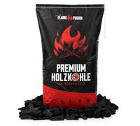 FlameFusion Charbon de Bois Premium 10 kg en hêtre qualité Restaurant - 1 Sac (1x 10 kg) Charbon hêtre Gros Morceaux Longue Combustion Haute Chaleur pour Barbecue et Grill