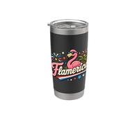 Flamerica Independence Day Flamingo Stars 4 juillet Floride Gobelet isotherme en acier inoxydable double paroi