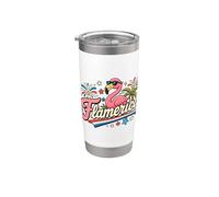 Flamerica Independence Day Flamingo Stars 4 juillet Floride Gobelet isotherme en acier inoxydable double paroi