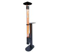 Flamesa® Lumina – Poêle à pellets design pour extérieur avec table