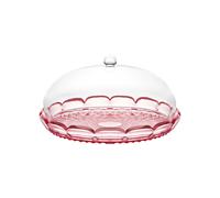 Guzzini Set à gâteau ARIA – en Bio-based SAN et Bio-based SMMA – Rose Flamingo
