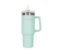 Flamingueo Gourde avec Paille 1,18L - Mug Isotherme - Boissons Froides 24h et Chaudes 10h - Acier Inoxydable - Thermos - Aigue-marine