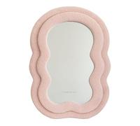 Flamingueo Miroir Mural - Miroir Vague, Miroir Mural Asymétrique, Decoration Chambre, Miroir Ondulé, Miroir Entree, Miroir Chambre, Miroir de Table