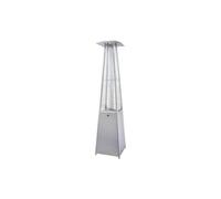 Favex Chauffage extérieur Flamme gaz propane, housse, 50×50×227 cm, gris