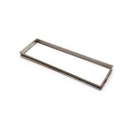 Flan rectangulaire à Tarte Inox bord roulé sur fil GOBEL 350