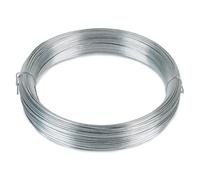 Flandria Fil acier galvanisé 0,7 mm - Bobinot 50 m - Fil métallique souple et résistant pour bricolage, jardinage et fixation - Antirouille