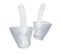 Flare Calmer Pro Mini - Alternative aux bouchons d'oreilles - Réduit les bruits gênants sans bloquer le son - Version premium - Silicone souple réutilisable avec noyau en aluminium - Glace