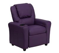 Flash Furniture Contemporain Beige en Vinyle Enfants inclinable avec Porte-gobelet et appuie-tête