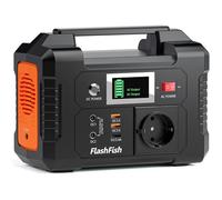 FlashFish Centrale électrique portable 200W 151Wh - Générateur solaire batterie de secours avec prise 230V
