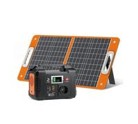 Flashfish E200 200W 151Wh Centrale Électrique Portable + Panneau Solaire Pliable 60W pour Camping & Urgence