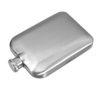 Flasque à Alcool de Poche Finition Mate en Acier Inoxydable, 6 Oz | Prise Antidérapante, Format Compact, pour Vin et Liqueur, Capuchon Sécurisé, Sorties Concert et Ski