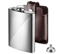 Flasque À Alcool en Acier Inoxydable, Hip Flask Flasque de Whisky 227ml