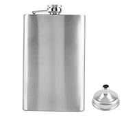 Flasque à Alcool Portable en Acier Inoxydable Pichet Flasque Bouteille de Poche pour Whiskey Liqueur D'alcool de Vin Bouteille Whisky avec Entonnoir Cadeau pour Mari Papa Homme(10oz)