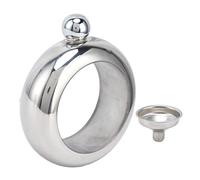 Flasque à Liqueur de 100 Ml, Bracelet Jonc en Acier Inoxydable, Cadeaux pour Transporter des Boissons avec Entonnoir pour Fête, Bar, Amis Surprises, Flasque Cachée