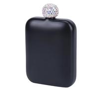 Flasque carrée en acier inoxydable avec couvercle en étanche, bouteille d ' alcool de 6 oz pour le camping et les rassemblements décontractés, flasque à boire en plein air