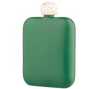 Flasque carrée en acier inoxydable avec couvercle en étanche, bouteille d ' alcool de 6OZ pour le camping et les rassemblements décontractés