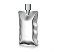 Flasque en acier inoxydable - 170 ml - Pour camping - Argenté brossé | Couvercle à vis anti-fuite, capacité de 180 ml, idéal pour les poches de veste, design robuste