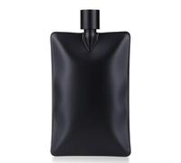 Flasque en acier inoxydable 170 ml pour camping Noir | Couvercle à vis anti-fuite, capacité de 180 ml, idéal pour les poches de veste, design robuste