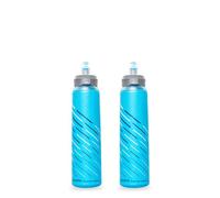 Flasque HydraPak UltraFlask Speed 500 ml, Lot de 2 - Flasque souple compressible pour vestes d'hydratation et sacs de trail avec bouchon facile à ouvrir (500 mL) - Bleu Malibu