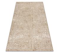 FLAT 48955265 Tapis sisal Géométrique - couleur paille beige naturel ficelle 80x150 cm