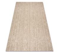 FLAT 48964265 Tapis sisal Chevron - couleur paille beige naturel ficelle 160x230 cm