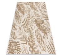 FLAT 48977256 Tapis sisal Feuilles de palmier - couleur paille beige naturel ficelle 120x170 cm