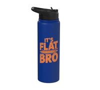 Flat Mars Society Funny Mars Planet Stainless Steel Insulated Water Bottle