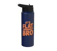 Flat Mars Society Funny Mars Planet Stainless Steel Insulated Water Bottle