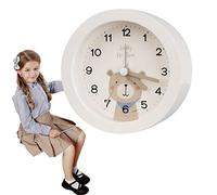 FLAVAS Réveils pour chambre à coucher | Minuteur de sieste silencieux | Horloge de voyage sans tic-tac de dessin animé