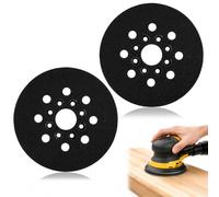 FLAVNTEL 2 Plateau de ponçage 125 mm Compatible Skil & Bosch avec système de Collecte de poussière Efficace