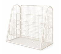 FLCPJGV Bibliothèque Triangulaire pour Enfants, Blanc sans Roues